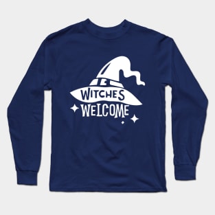 Witches Welcome-Dark Long Sleeve T-Shirt